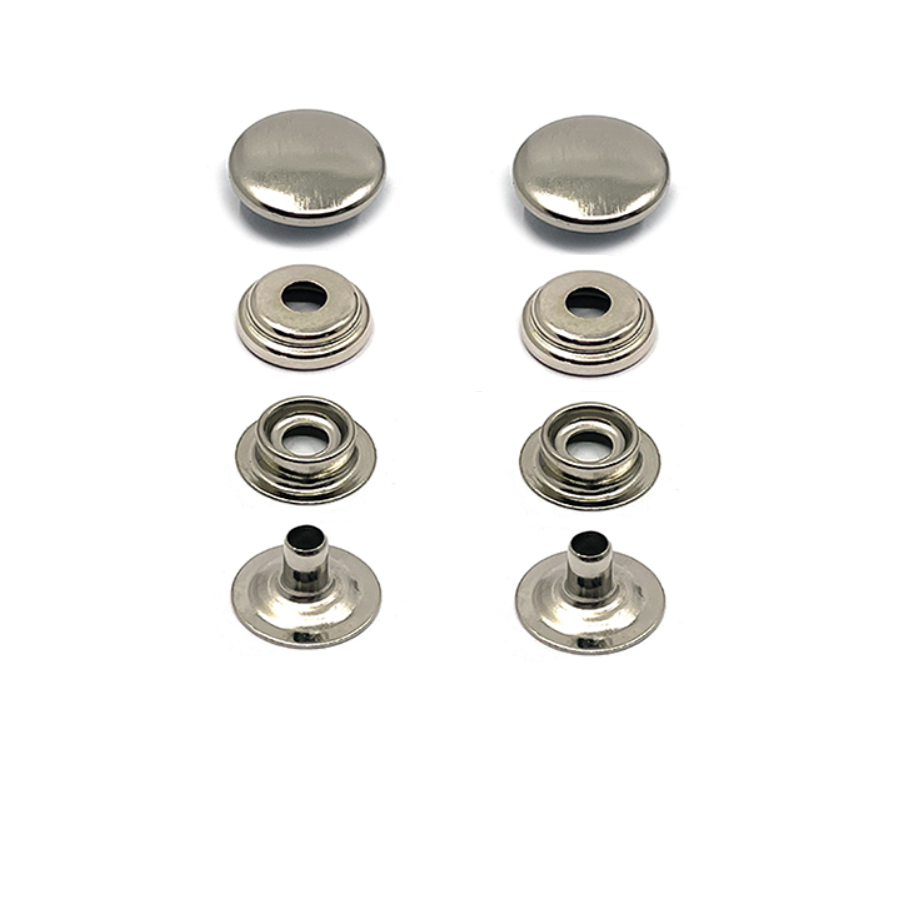 Broche Rt Presión Acero Níquel 100 pz 15mm Ideal