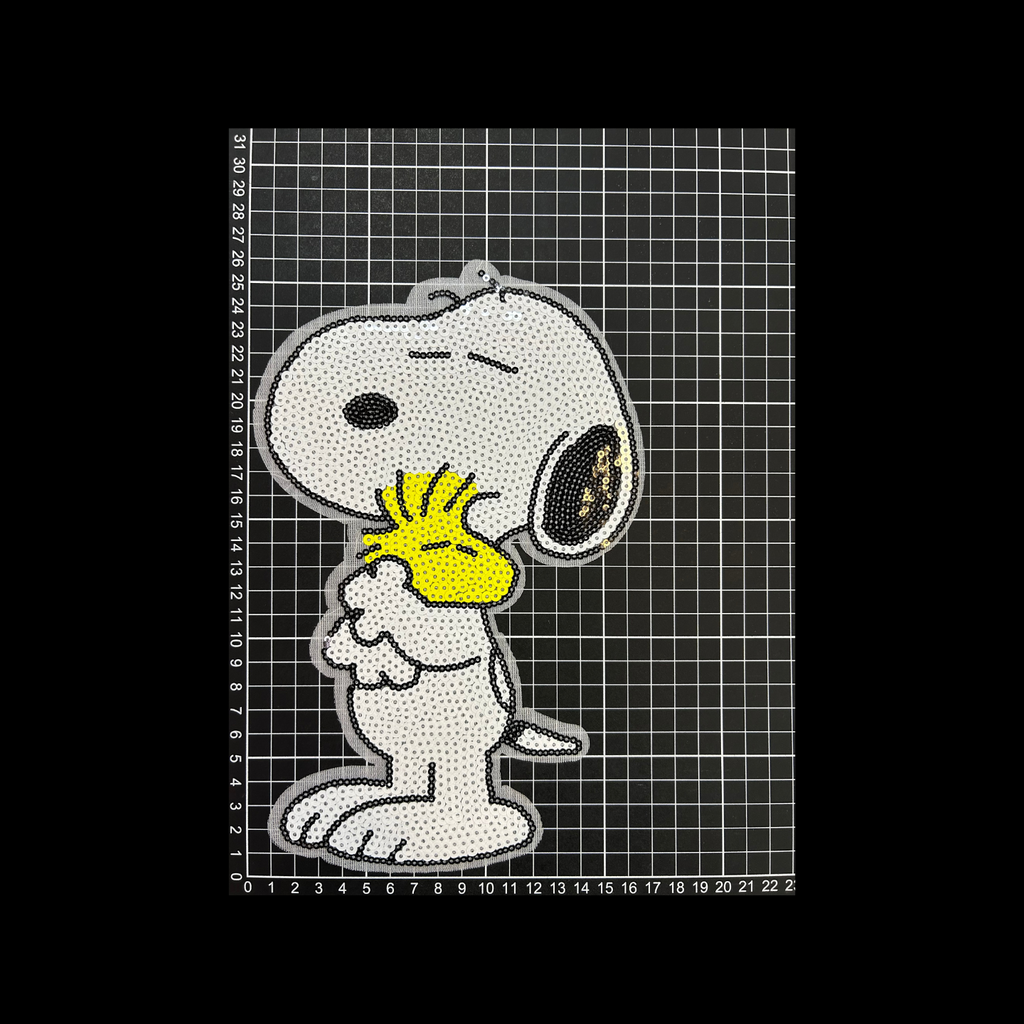 Parche Bordado Lentejuela Termoadhesivo Snoopy 1 PZ T102 Ariel