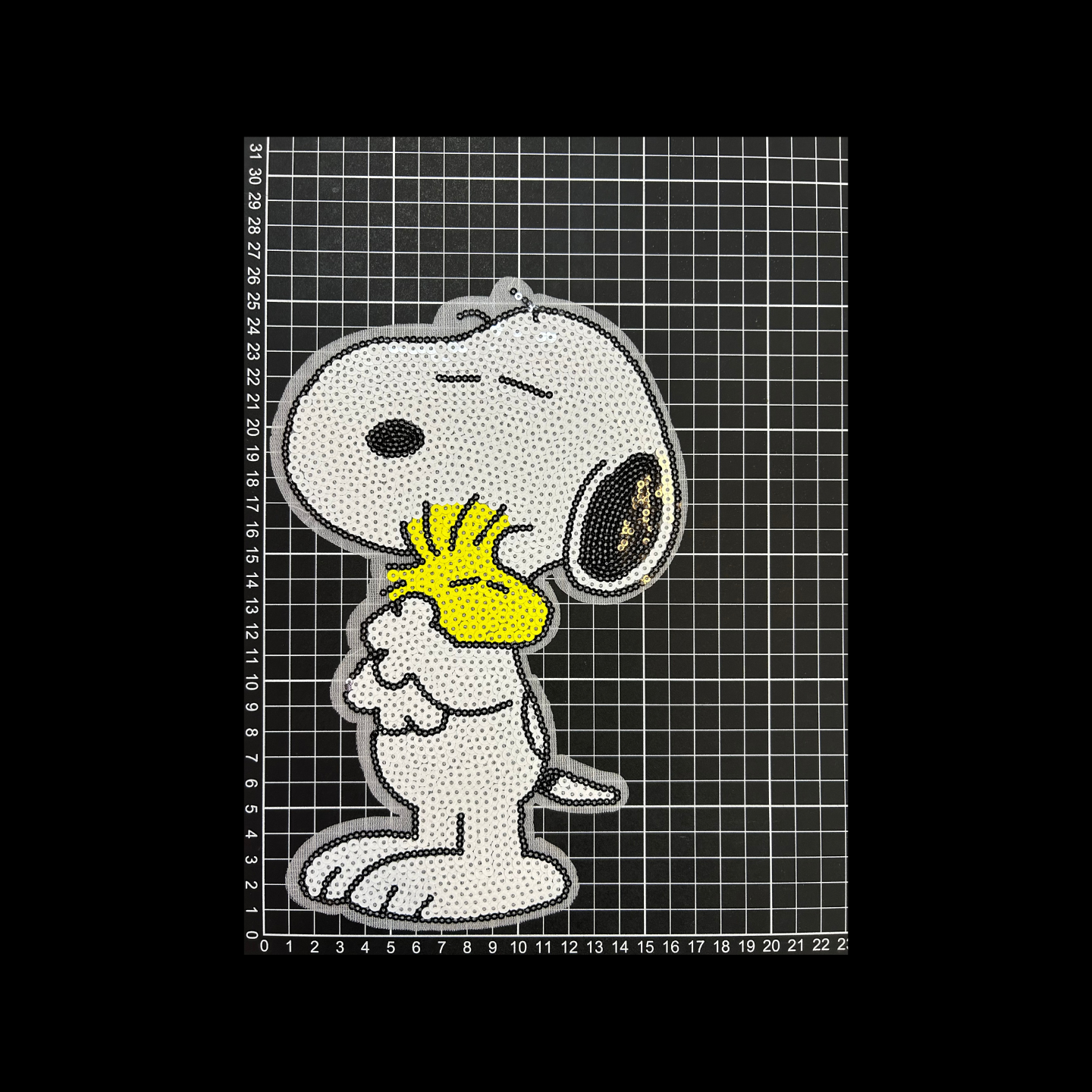 Parche Bordado Lentejuela Termoadhesivo Snoopy 1 PZ T102 Ariel