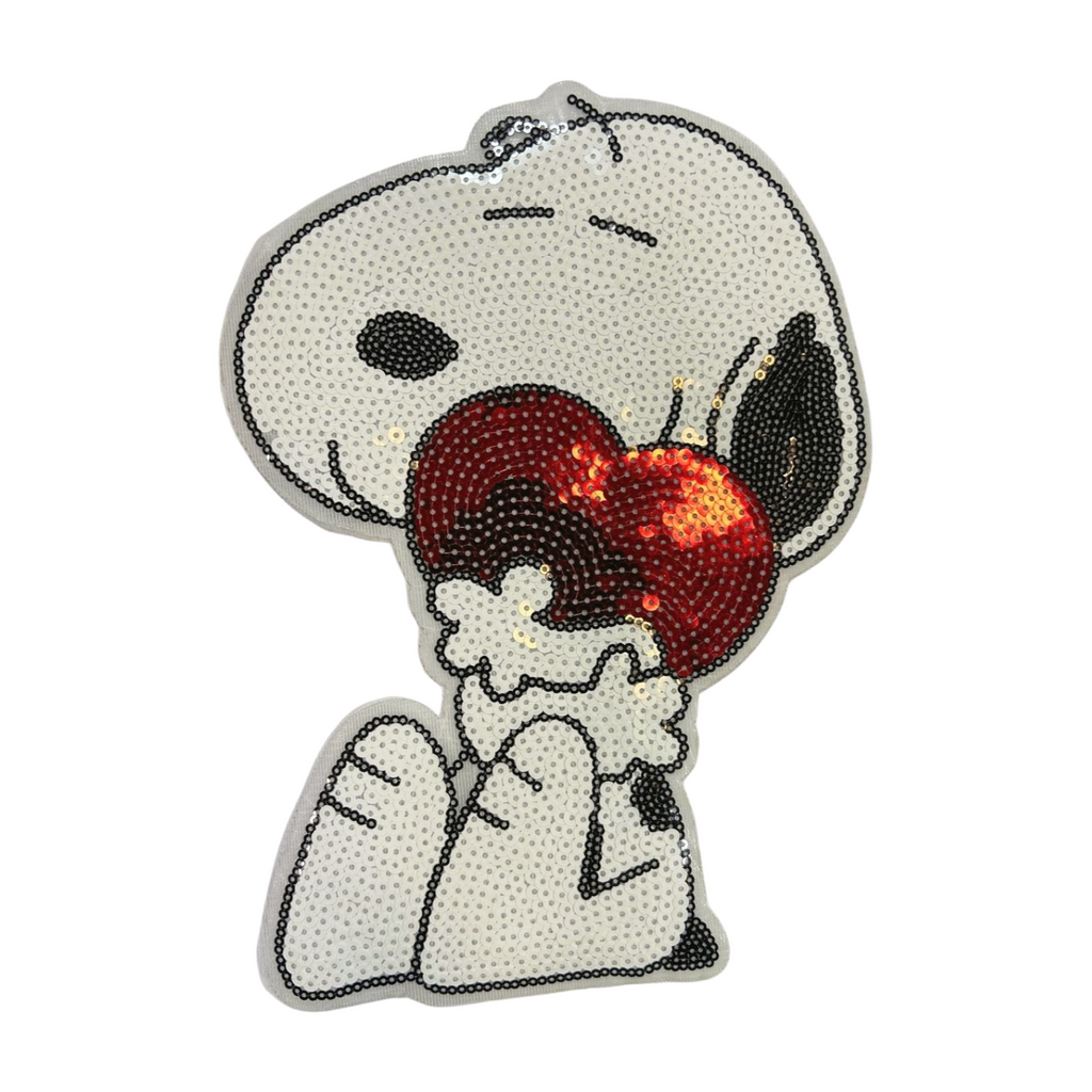 Parche Bordado Lentejuela Termoadhesivo Snoopy 1 PZ T103 Ariel