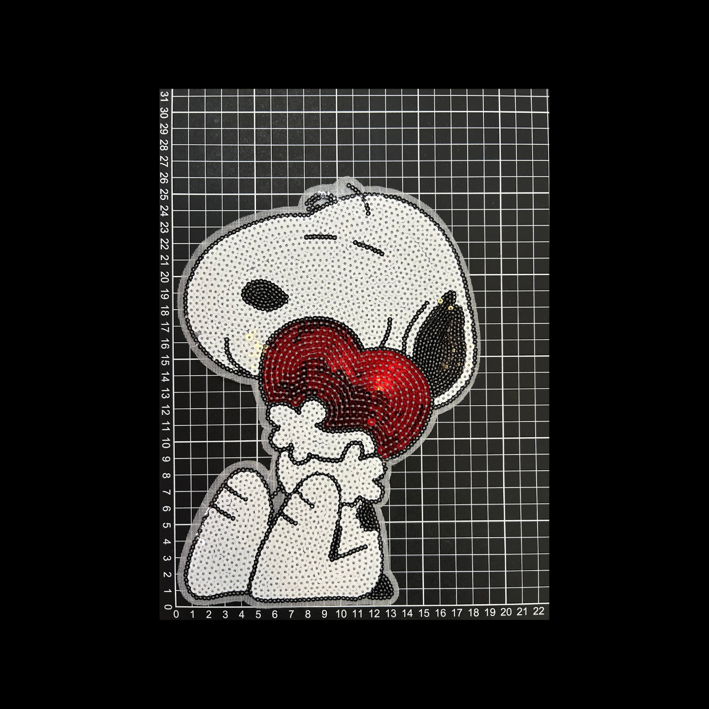 Parche Bordado Lentejuela Termoadhesivo Snoopy 1 PZ T103 Ariel