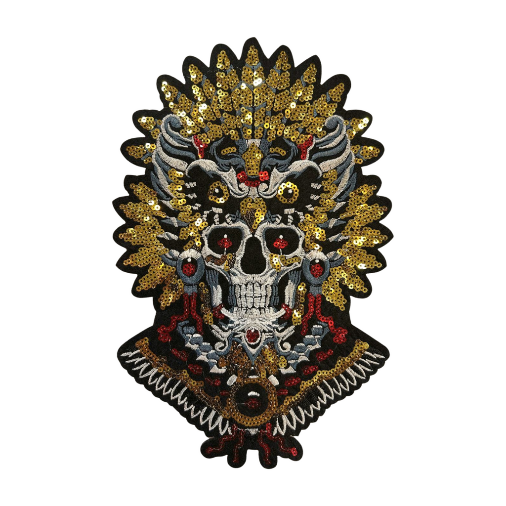 Parche Bordado Lentejuela Termoadhesivo Guerrero Jaguar 1 PZ T125 - Peletería León