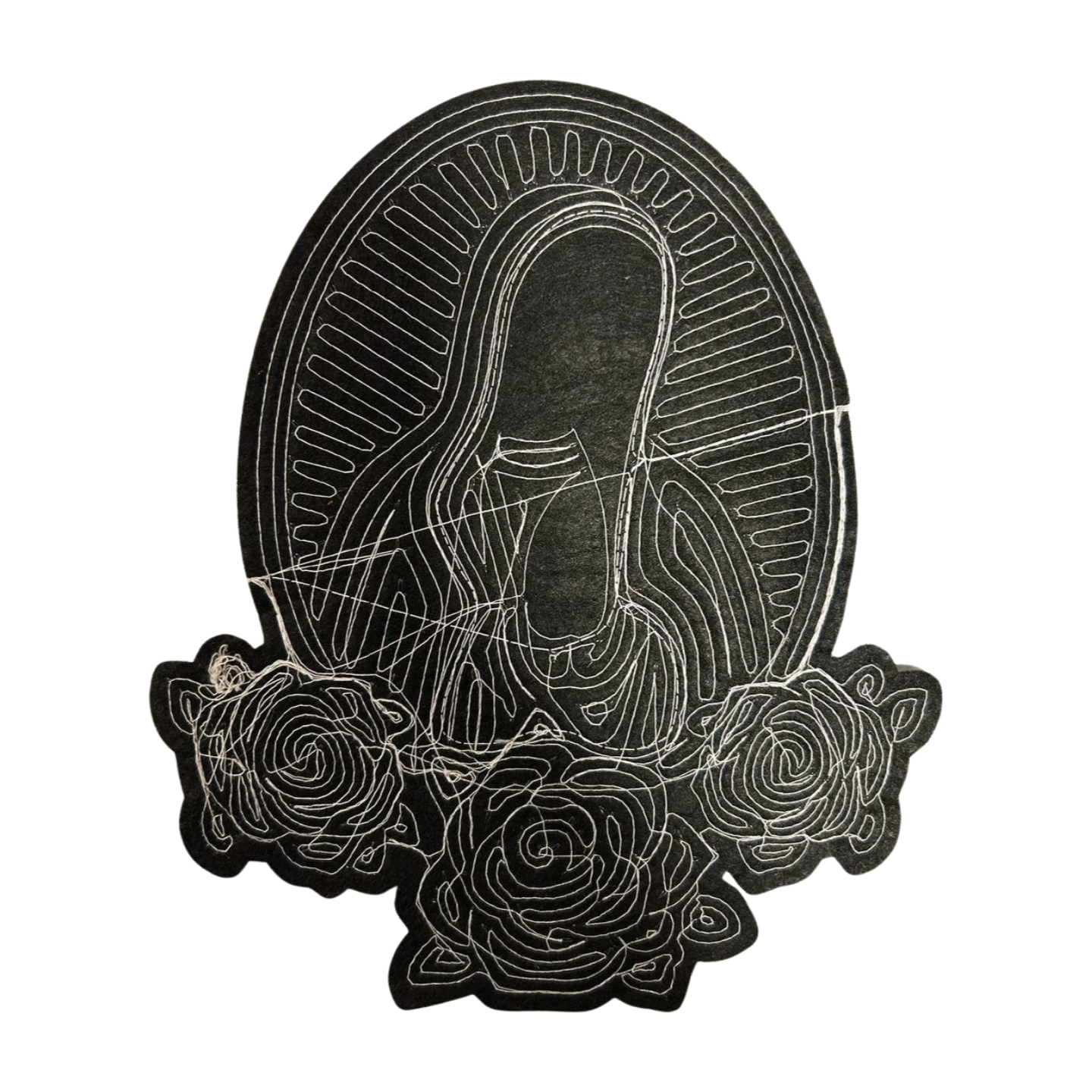 Parche de Lentejuela Termoadhesivo Virgen Guadalupe 1 PZ T15 - Peletería León