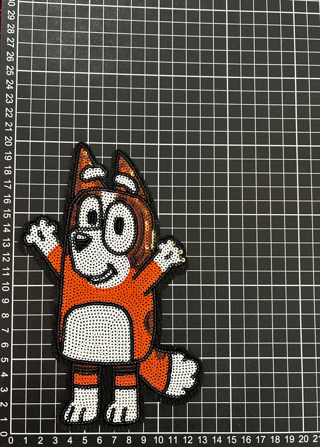 Parche Bordado Lentejuela Termoadhesivo Bluey Bingo 1 PZ T18 - Peletería León