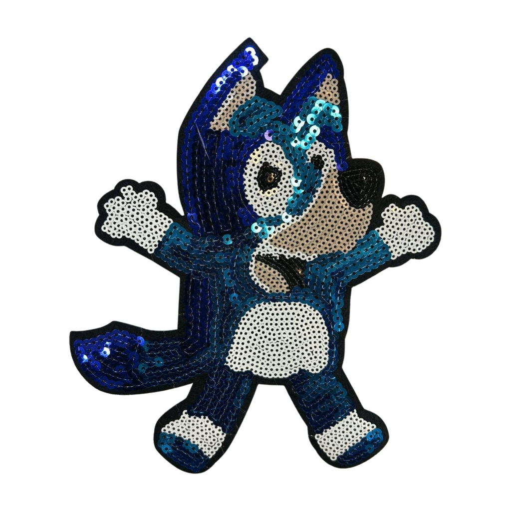 Parche Bordado Lentejuela Termoadhesivo Bluey 1 PZ T23 - Peletería León