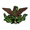 Parche Bordado Termoadhesivo para Ropa de Águila Escudo Mexicano 1 PZ T29 - Peletería León