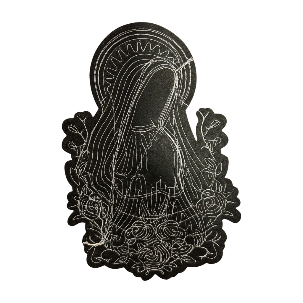 Parche Bordado Lentejuela Termoadhesivo Virgen Guadalupe 1 PZ T3 - Peletería León