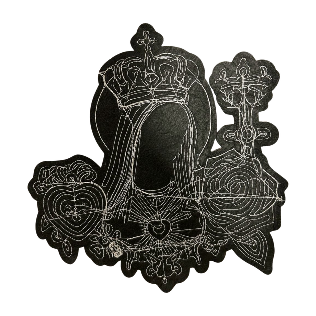 Parche Bordado Lentejuela Termoadhesivo Virgen Guadalupe 1 PZ T5 - Peletería León