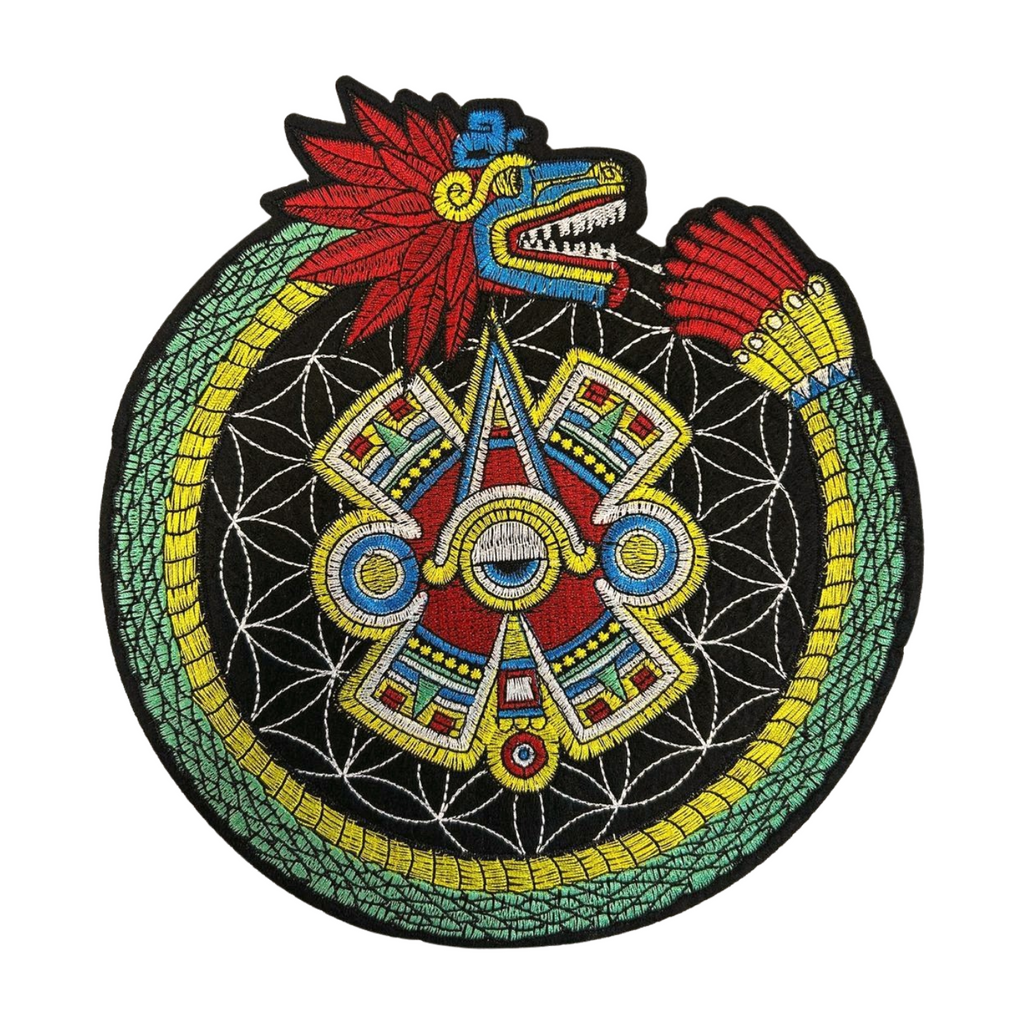 Parche Bordado Termoadhesivo para Ropa de Dragón con Ojo Azteca 1 PZ T64 Ariel