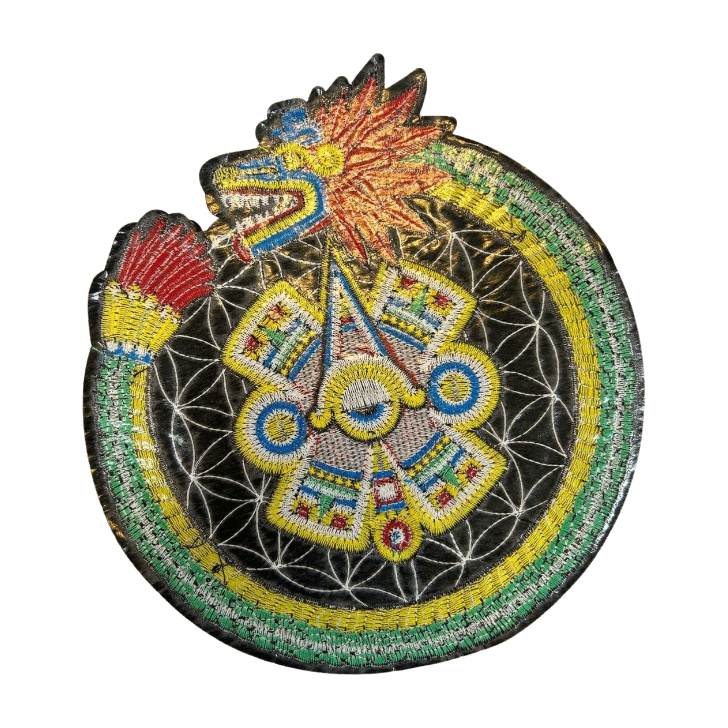 Parche Bordado Termoadhesivo para Ropa de Dragón con Ojo Azteca 1 PZ T64 Ariel