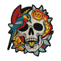 Parche Bordado Termoadhesivo para Ropa de Calavera 1 PZ T65 Ariel