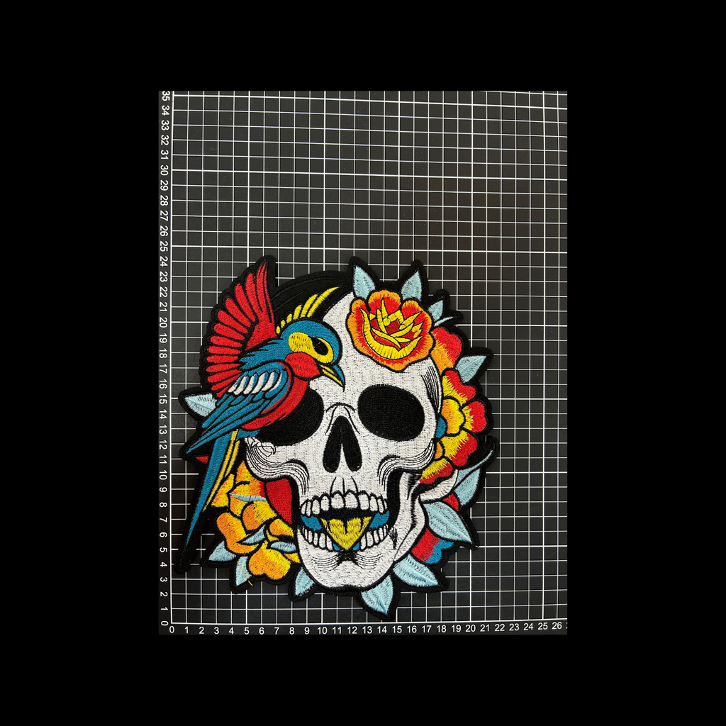 Parche Bordado Termoadhesivo para Ropa de Calavera 1 PZ T65 Ariel