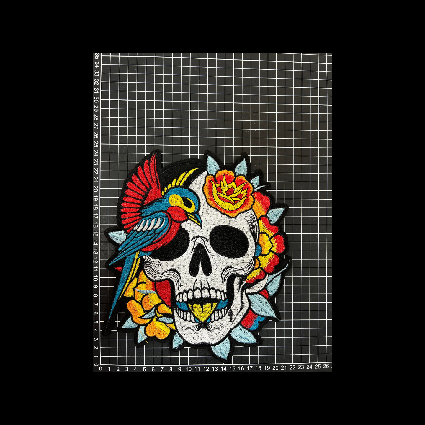 Parche Bordado Termoadhesivo para Ropa de Calavera 1 PZ T65 Ariel