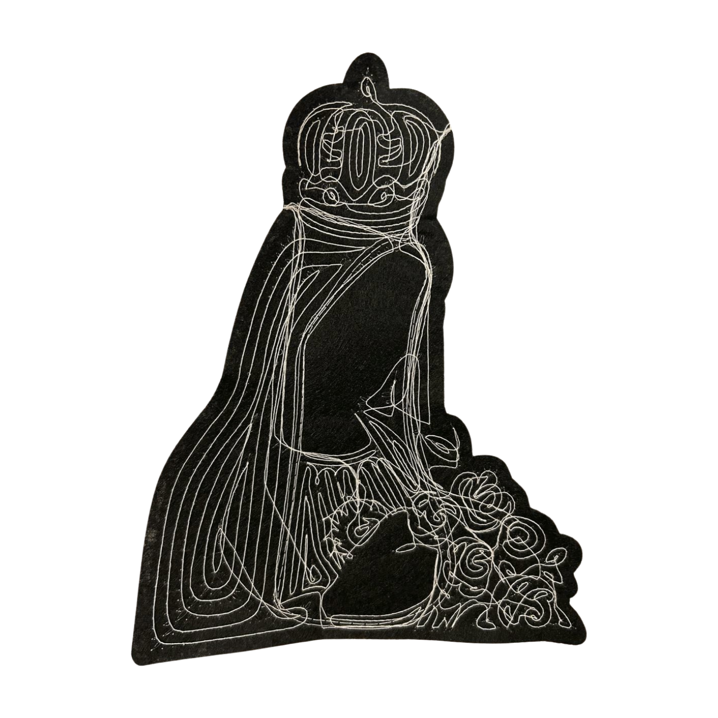 Parche de Lentejuela Termoadhesivo Virgen María 1 PZ T6 - Peletería León