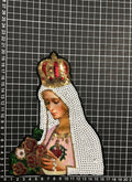 Parche de Lentejuela Termoadhesivo Virgen María 1 PZ T6 - Peletería León