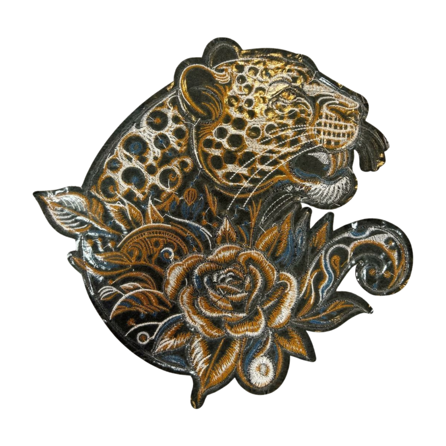 Parche Bordado Termoadhesivo Jaguar con Flor 1 PZ T71 Ariel