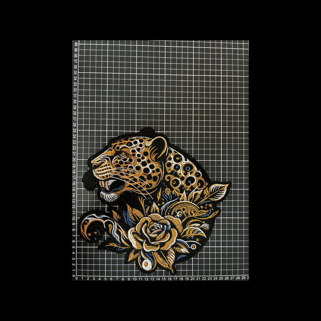 Parche Bordado Termoadhesivo Jaguar con Flor 1 PZ T71 Ariel