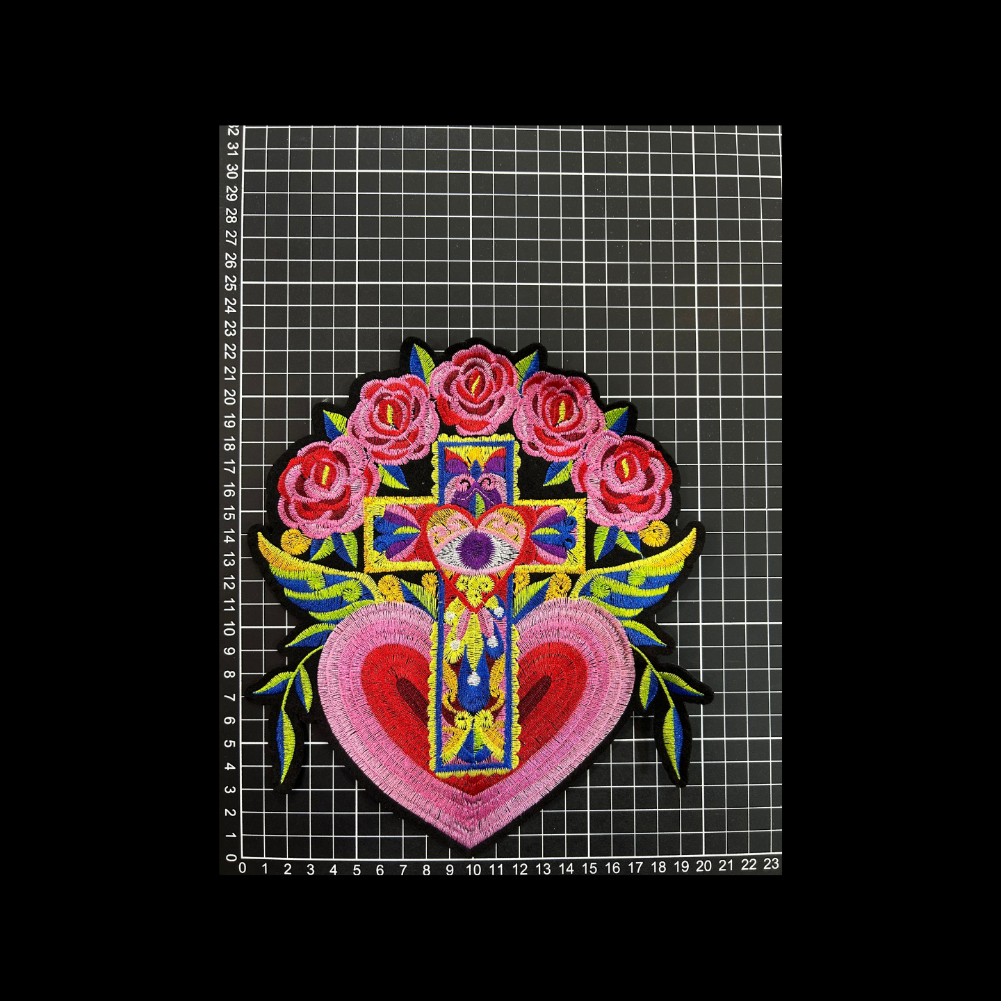 Parche Bordado Termoadhesivo de Corazón 1 PZ T73 Ariel