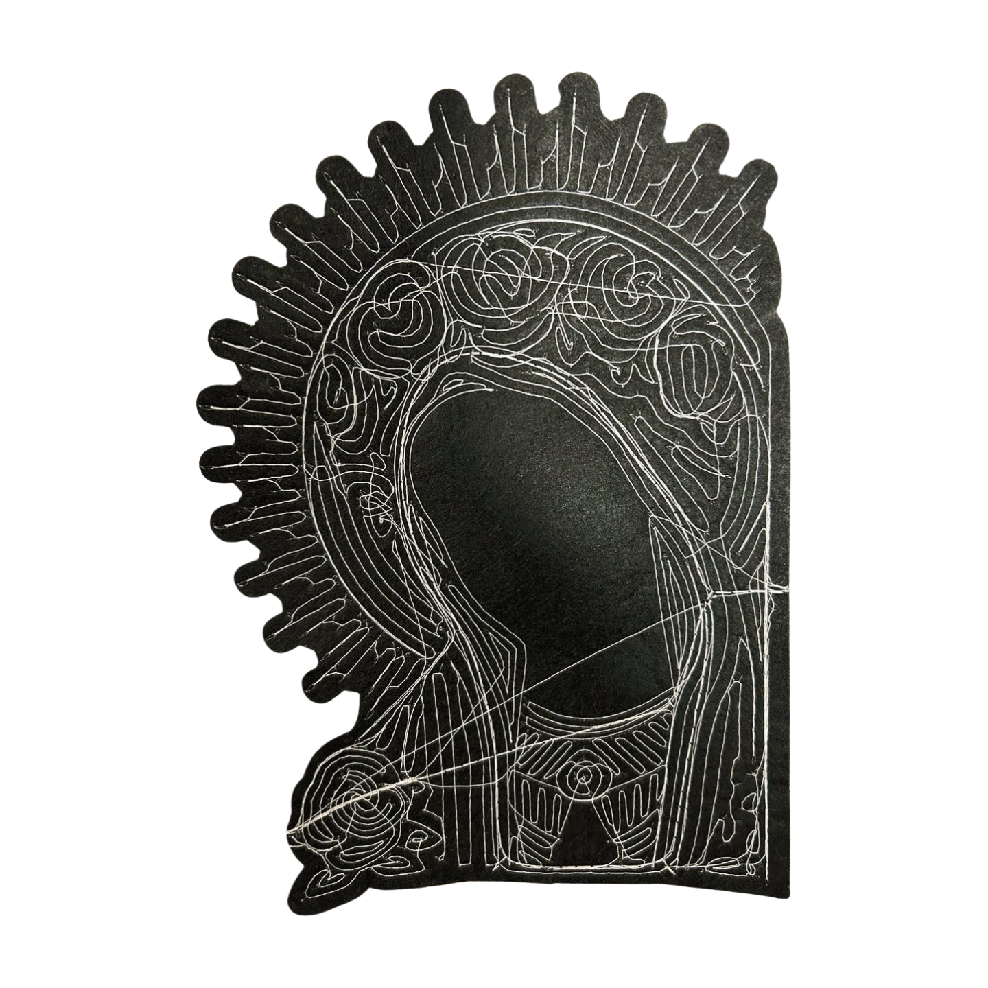 Parche de Lentejuela Termoadhesivo Virgen María 1 PZ T7 - Peletería León