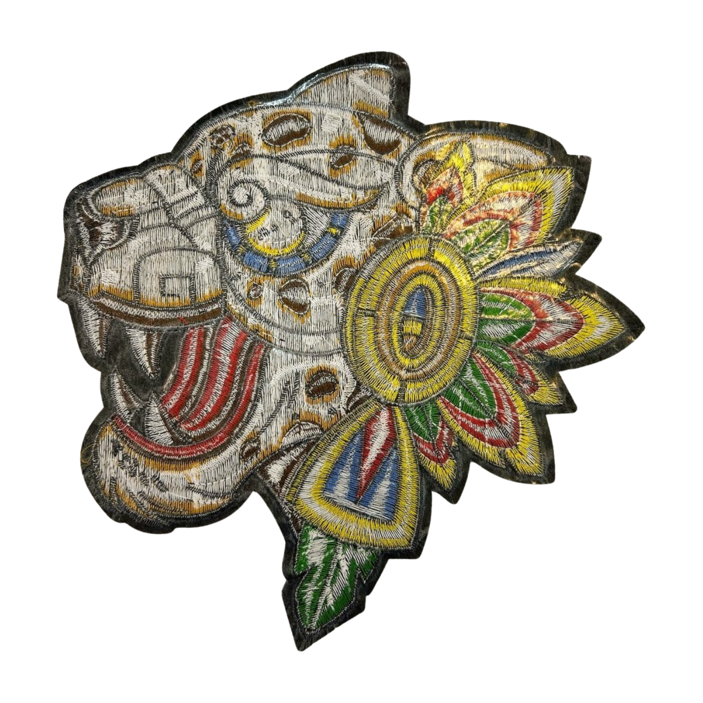 Parche Bordado Termoadhesivo de Tigre Prehispánico 1 PZ T80 Ariel