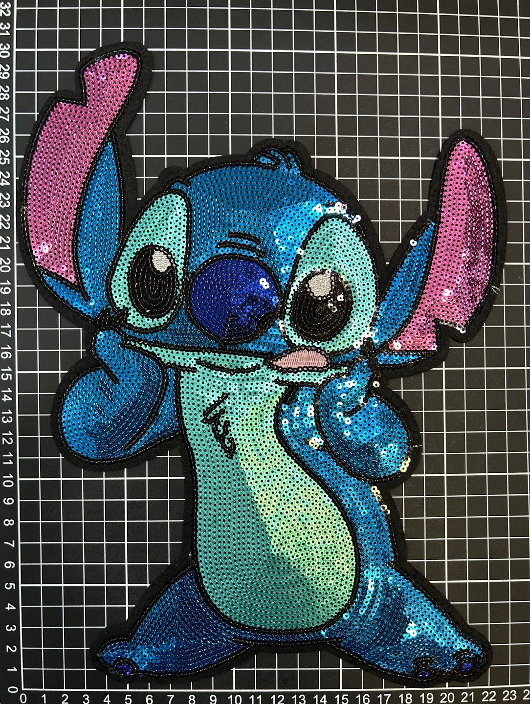 Parche Bordado Lentejuela Termoadhesivo De Stitch 1 PZ Y11 Ariel