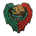 Parche Bordado Termoadhesivo de Corazón Alas México 1 PZ Y1 - Peletería León