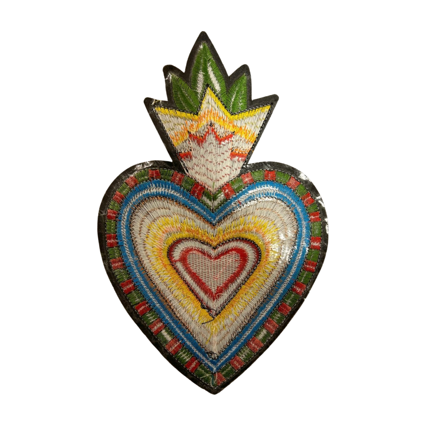 Parche Bordado Termoadhesivo de Corazón Colorido 1 PZ Y2 - Peletería León