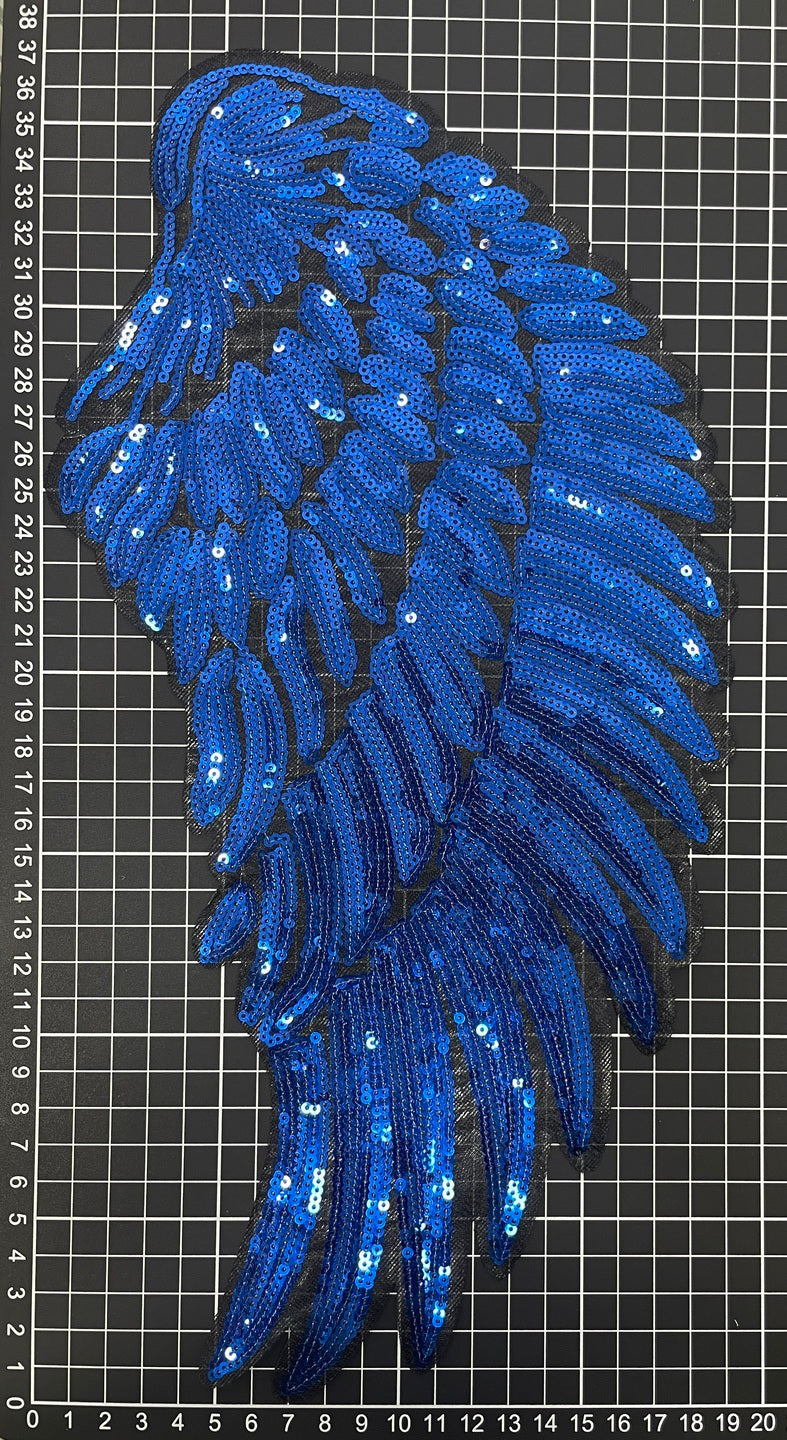 Parche Bordado Lentejuela Termoadhesivo Alas Multicolor 2 PZ W Ariel