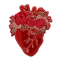 Parche Bordado Termoadhesivo para Ropa de Corazón Rojo 1 PZ Y109 - Peletería León