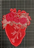 Parche Bordado Termoadhesivo para Ropa de Corazón Rojo 1 PZ Y109 - Peletería León