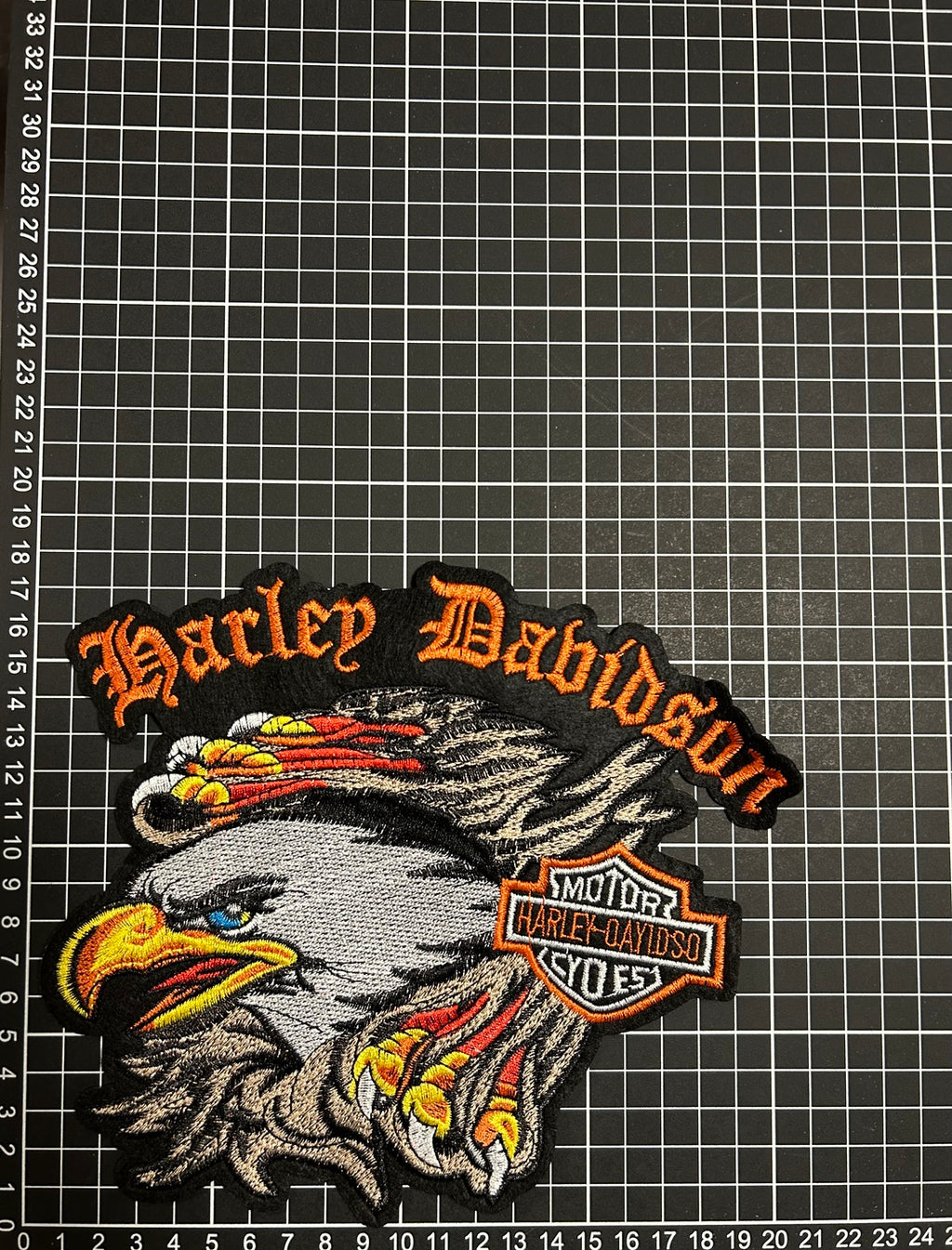 Parche Bordado Termoadhesivo para Ropa de Harley Davidson Águila 1 PZ Y116 - Peletería León