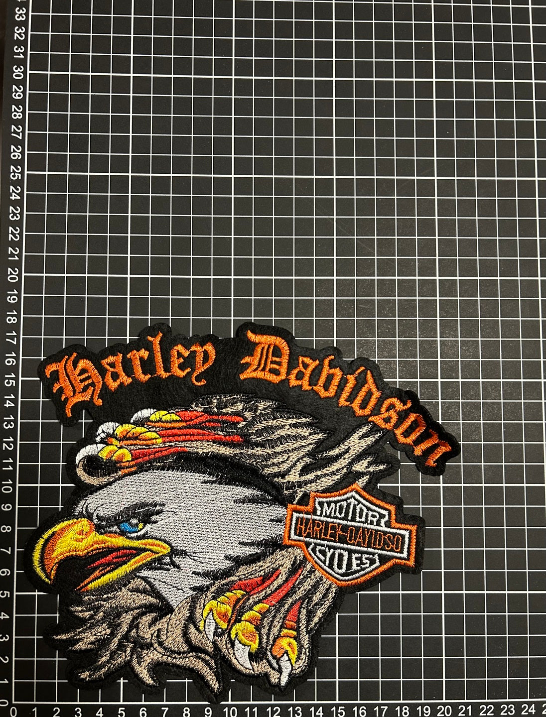 Parche Bordado Termoadhesivo para Ropa de Harley Davidson Águila 1 PZ Y116 - Peletería León