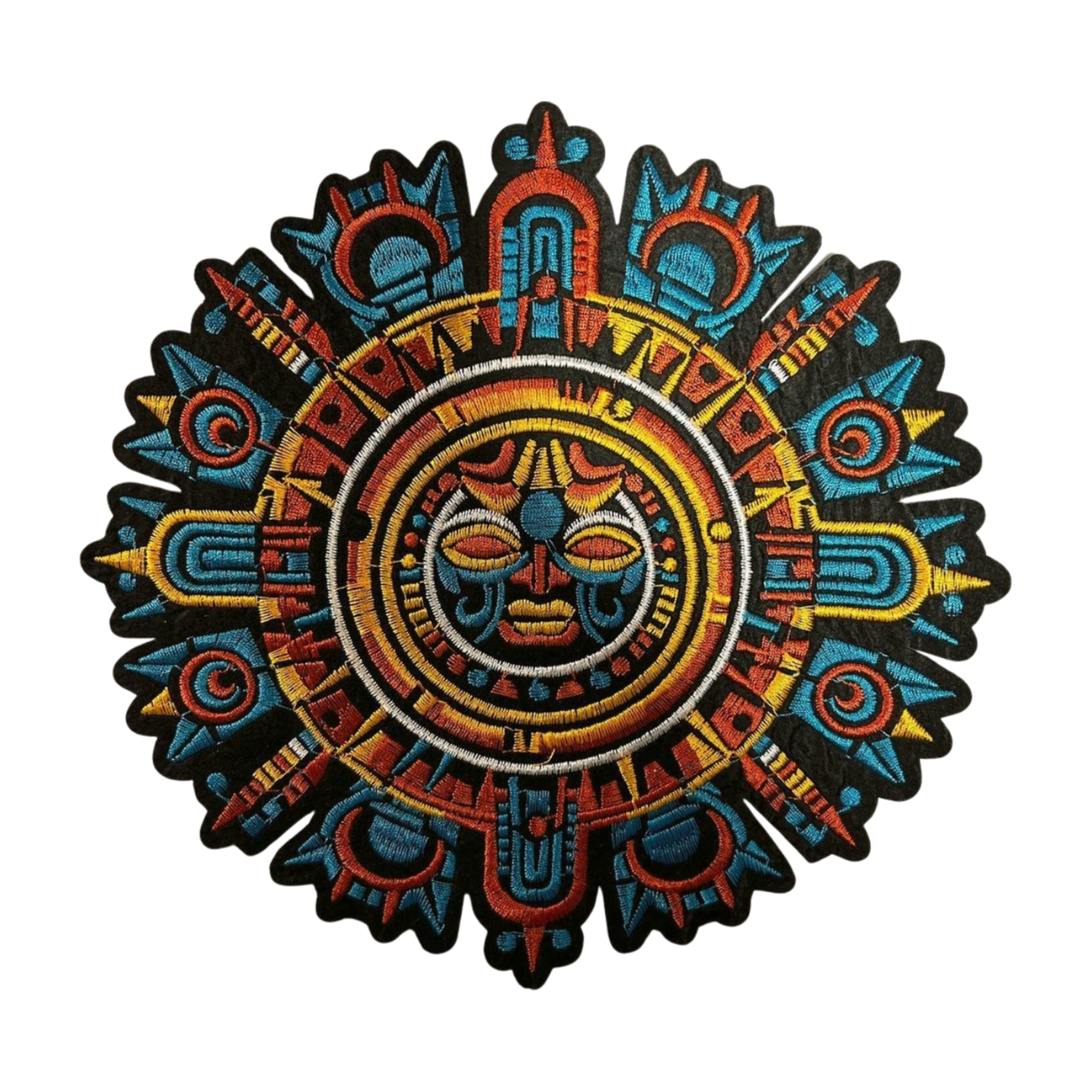 Parche Bordado Termoadhesivo Calendario Maya 1 PZ Y118 - Peletería León