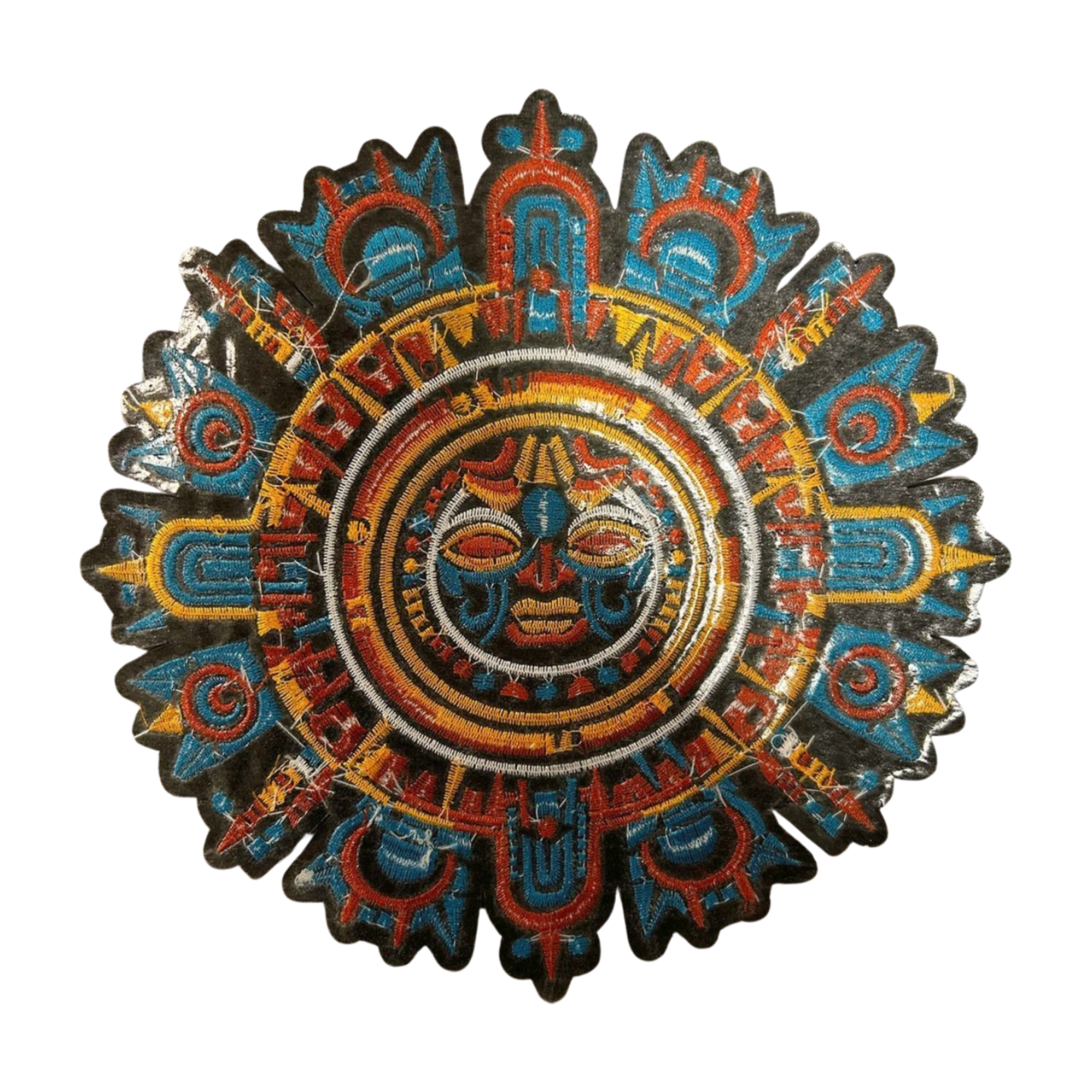 Parche Bordado Termoadhesivo Calendario Maya 1 PZ Y118 - Peletería León