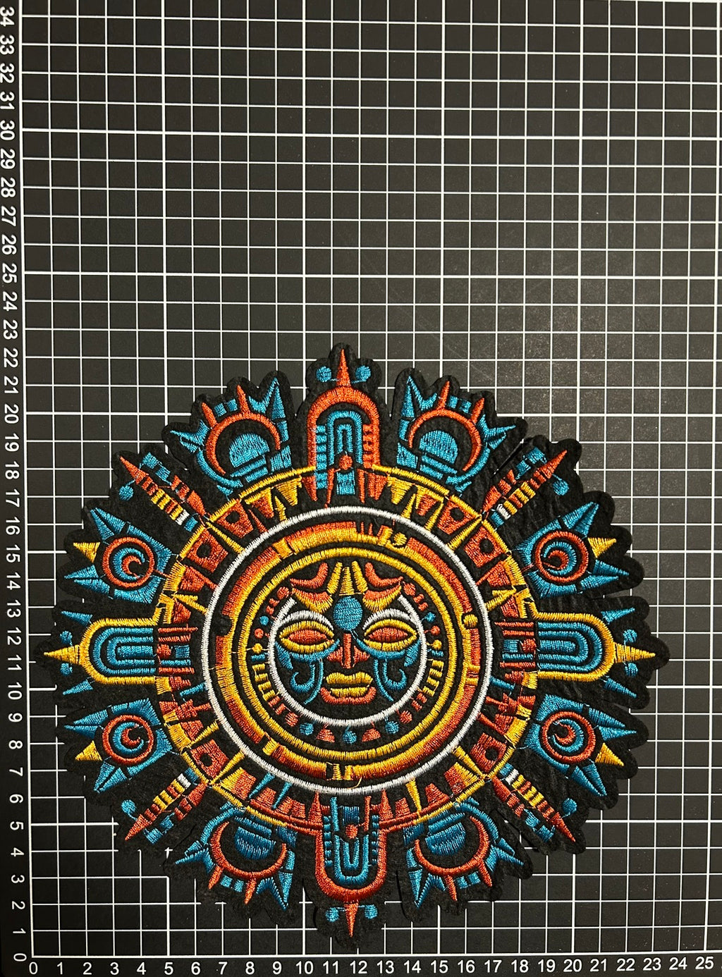 Parche Bordado Termoadhesivo Calendario Maya 1 PZ Y118 - Peletería León