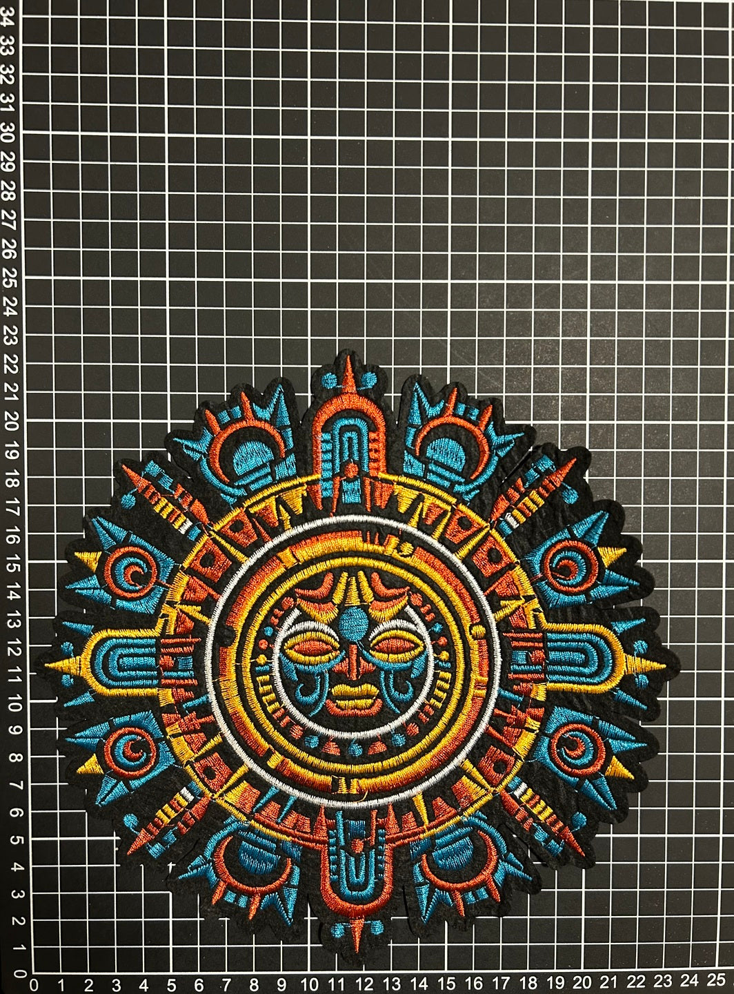 Parche Bordado Termoadhesivo Calendario Maya 1 PZ Y118 - Peletería León