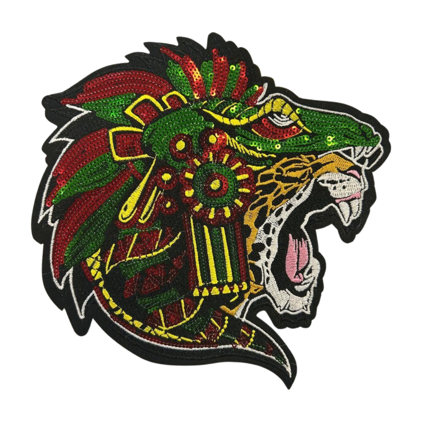 Parche Bordado Lentejuela Termoadhesivo Guerrero Jaguar 1 PZ Y133 Ariel