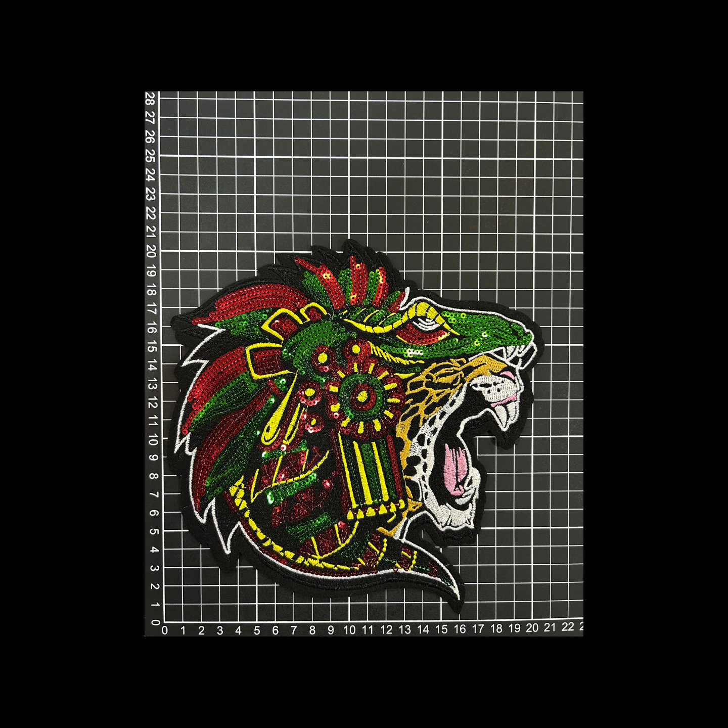 Parche Bordado Lentejuela Termoadhesivo Guerrero Jaguar 1 PZ Y133 Ariel