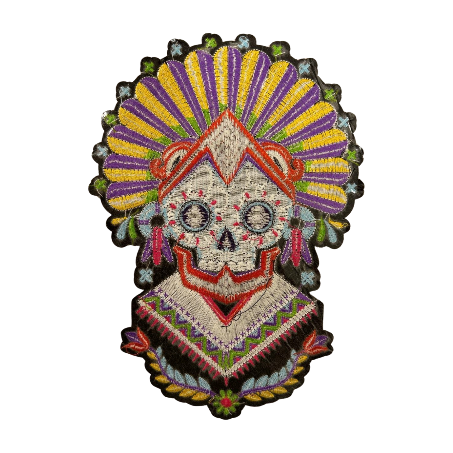Parche Bordado Termoadhesivo de Guerrero Prehispánico 1 PZ Y13 - Peletería León