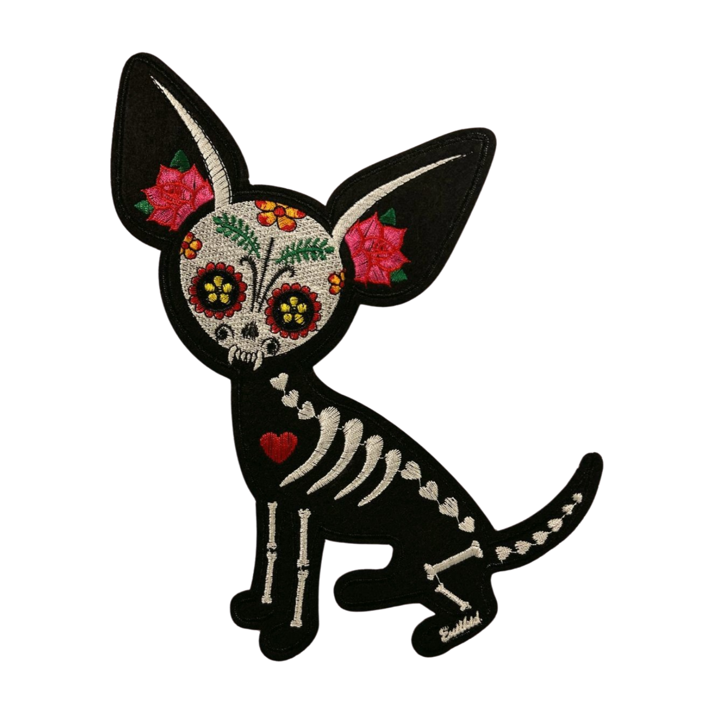 Parche Bordado Termoadhesivo de Calaca Perrito 1 PZ Y16 - Peletería León