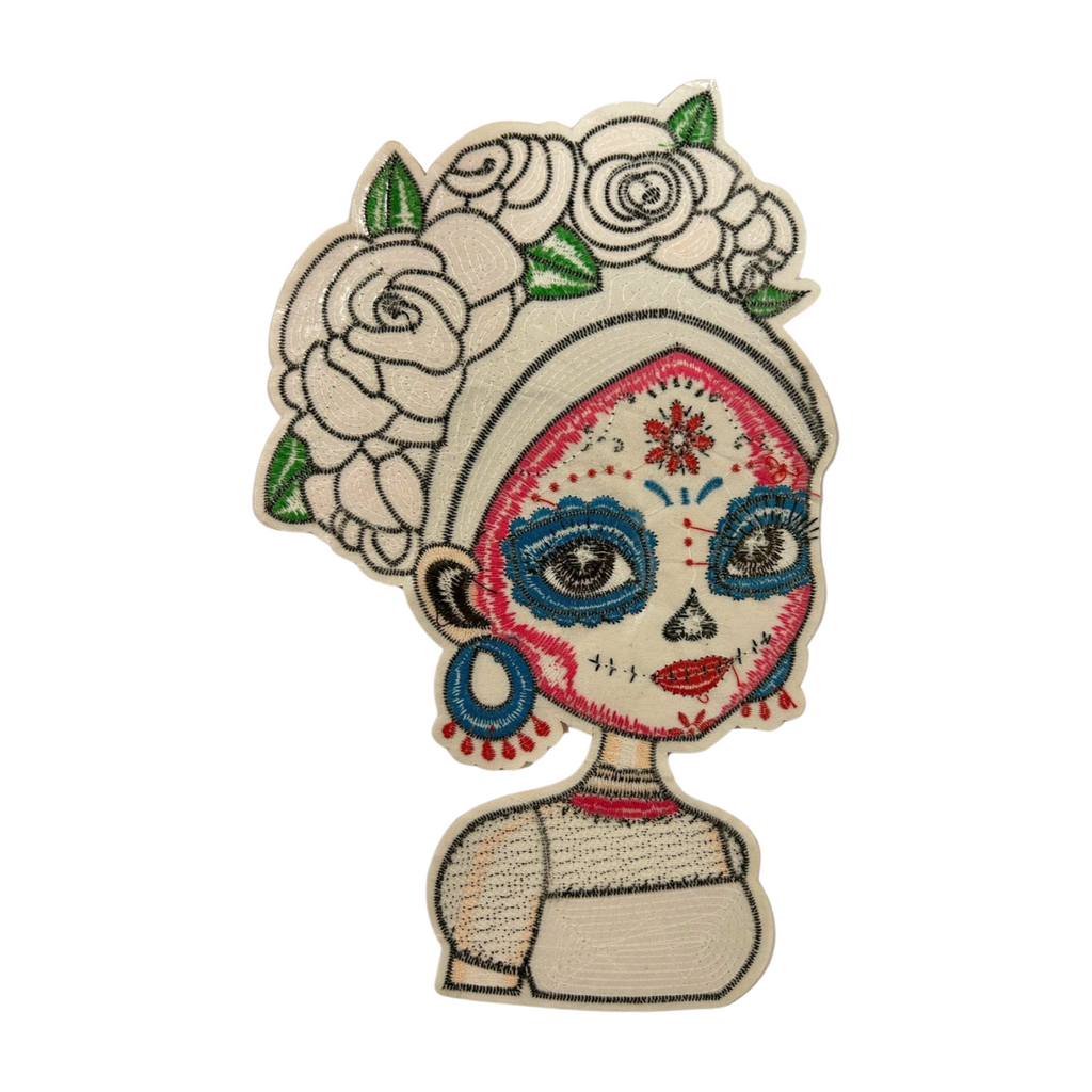 Parche Bordado Termoadhesivo para Ropa de Catrina 1 PZ Y20 - Peletería León