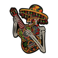 Parche Bordado Termoadhesivo Calavera Guitarra 1 PZ Y22 - Peletería León