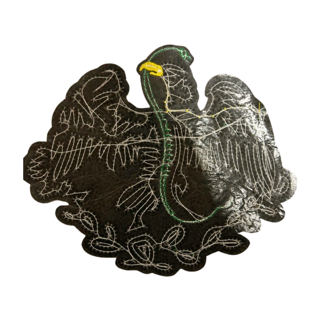 Parche Bordado Lentejuela Termoadhesivo Águila Bandera Mexicana 1 PZ Y40 - Peletería León