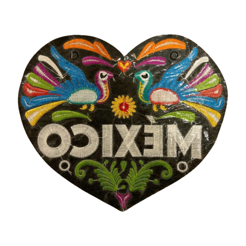 Parche Bordado Termoadhesivo Corazón México 1 PZ Y51 - Peletería León
