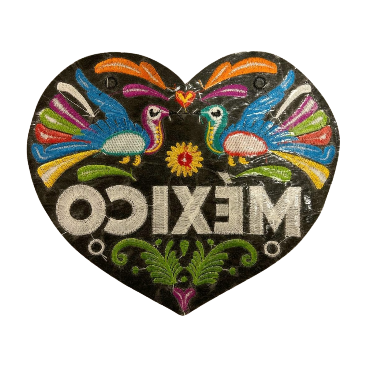 Parche Bordado Termoadhesivo Corazón México 1 PZ Y51 - Peletería León