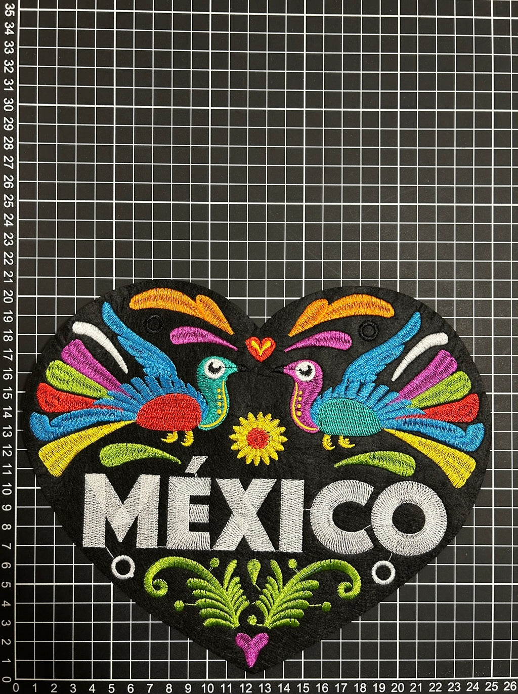 Parche Bordado Termoadhesivo Corazón México 1 PZ Y51 Ariel