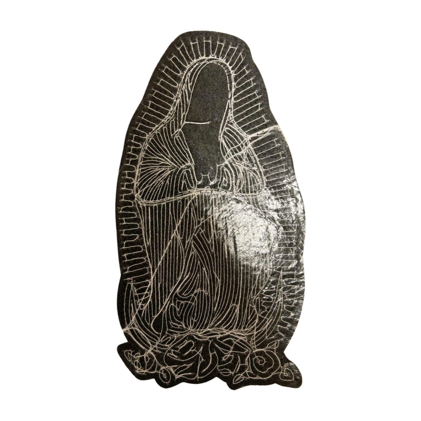 Parche Bordado Lentejuela Termoadhesivo Virgen Guadalupe 1 PZ Y66 - Peletería León
