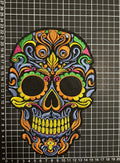 Parche Bordado Termoadhesivo de Calavera Colorida 1 PZ Y72 - Peletería León
