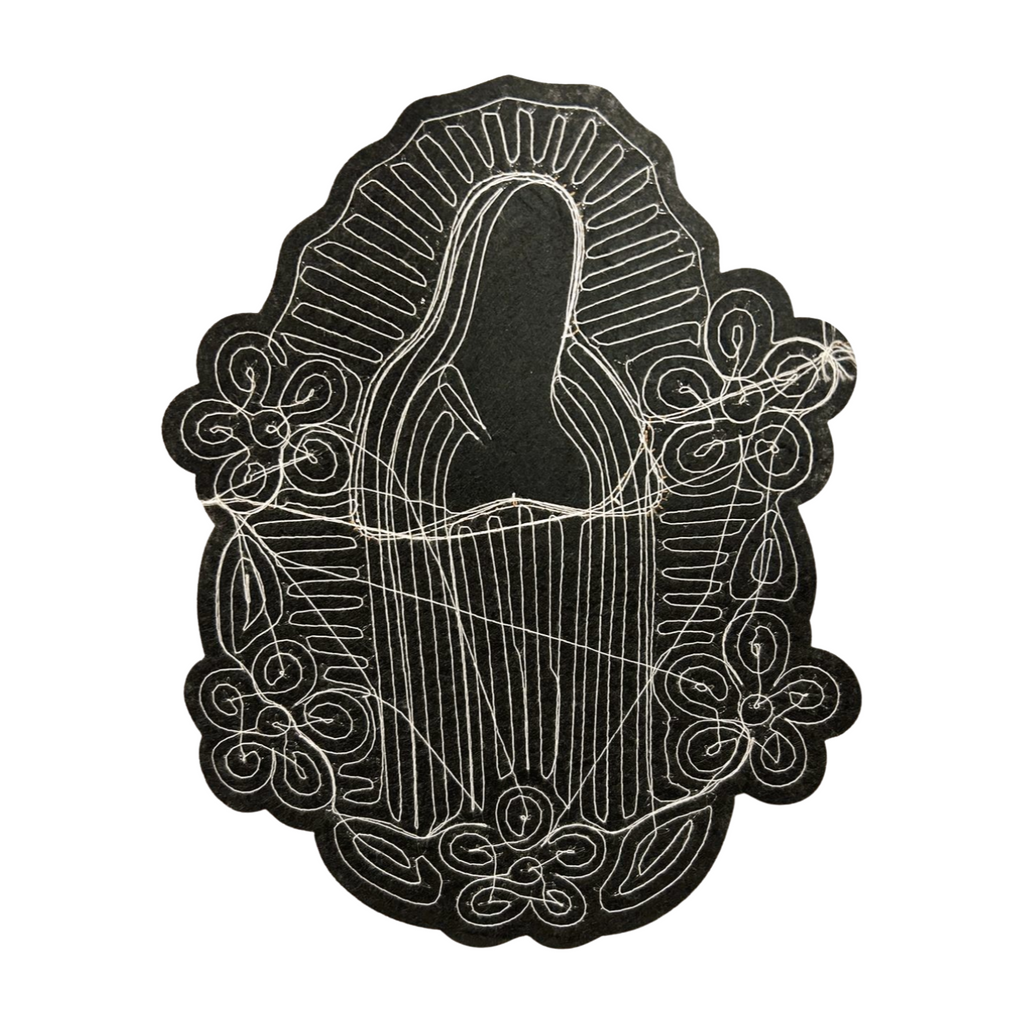Parche Bordado Lentejuela Termoadhesivo Virgen María 1 PZ Y97 - Peletería León