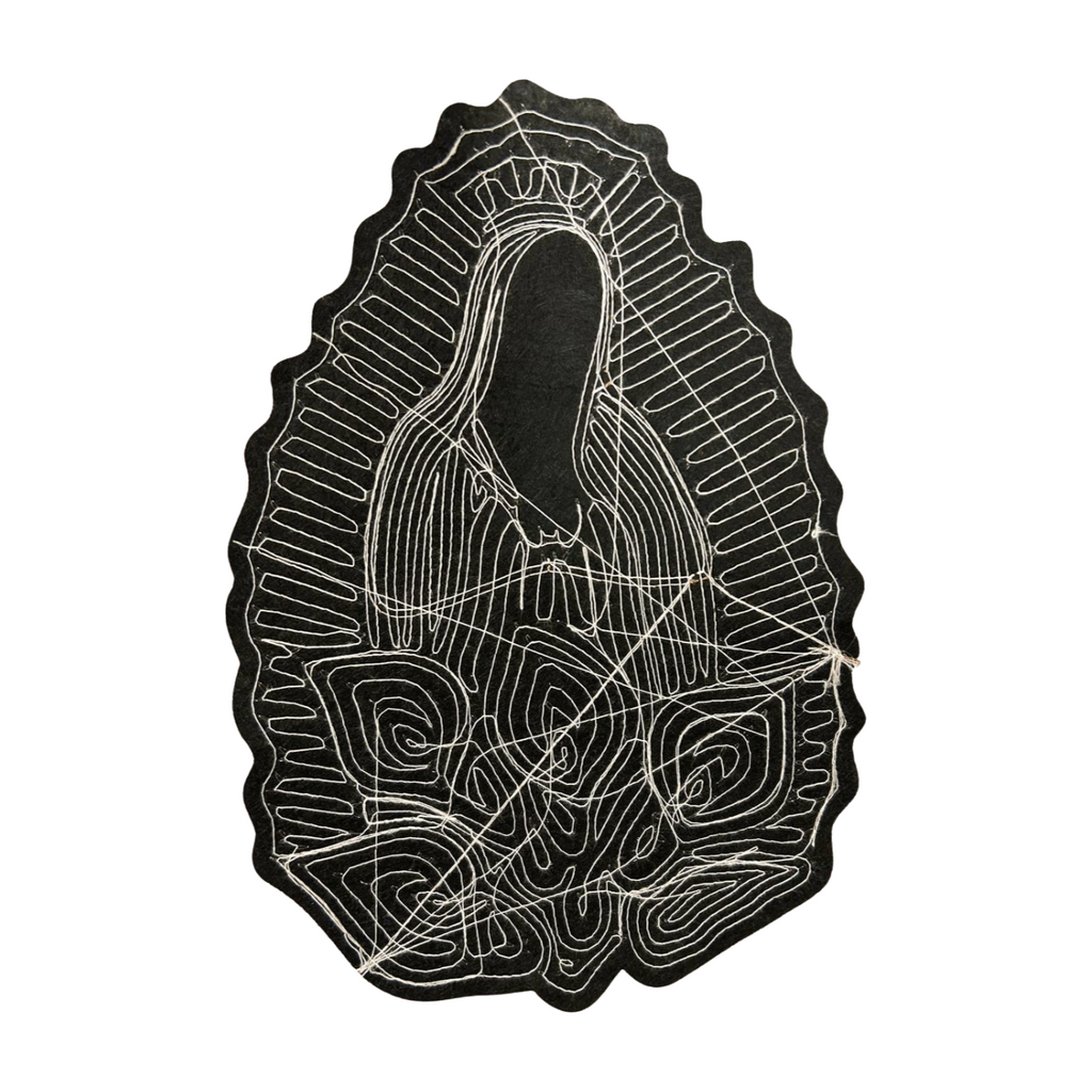 Parche Bordado Lentejuela Termoadhesivo Virgen María 1 PZ Y98 - Peletería León